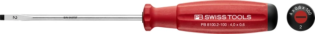 SKRUTREKKER RETT NR.2 PB 8100 0,6x4x100mm SwissGrip - PB Swiss Tools 