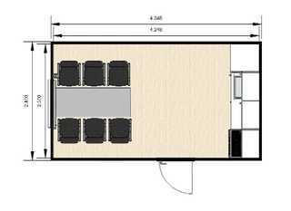 SANIT&#198;RMODUL 431 HELIKOPTER L&#216;FT L4353xB2460mm, Toalett, Dusj, Garderobe