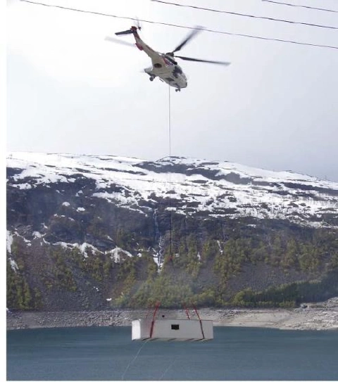 SOVEMODUL + GANG 431 HELIKOPTER LØFT L4353xB2460mm, 2 stk soverom + gang 