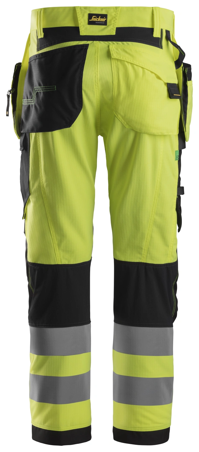 BUKSE 6932 HIGH-VIS KL.2 STR: 50 GUL/SORT Snickers 
