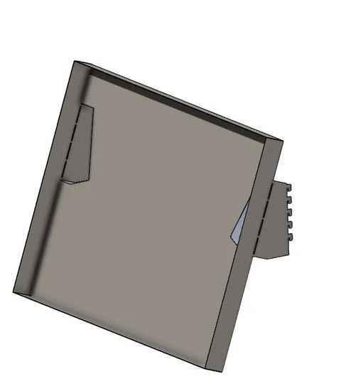 ST&#197;LHYLLE SKR&#197;STILT 900X600MM M/OPPKANT 54mm oppkant,  Systemvegg, S6502-B - FTC