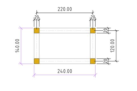 HMS CONTAINER MODUL GUL 8 FOT 1400x2400x2540mm 