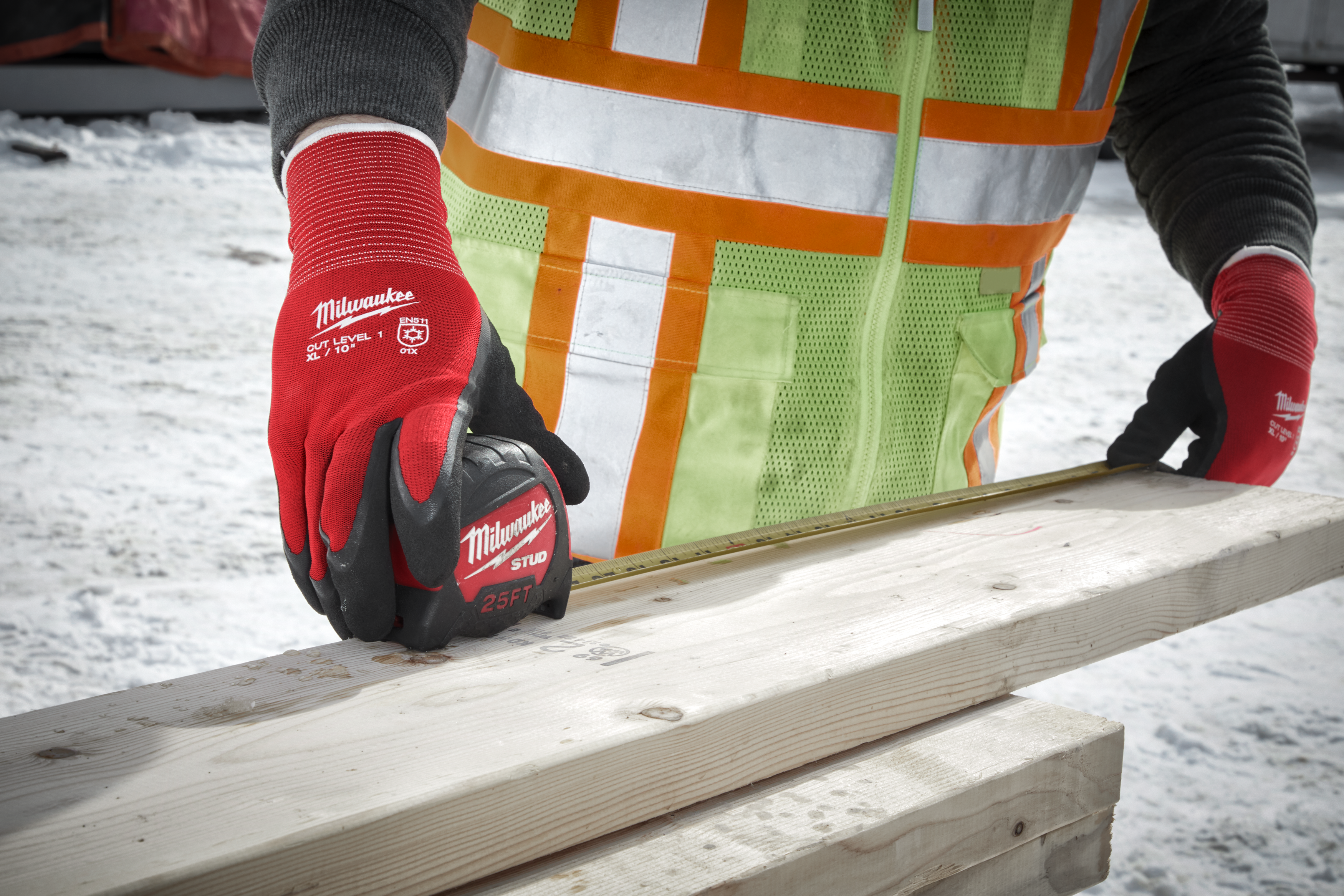 HANSKE VINTER KUTT A STR: 9/L Nitril - Milwaukee 