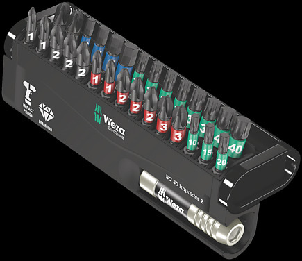 BITSSETT 1/4" 30 IMPAKTOR 2, 30 DELER Wera 