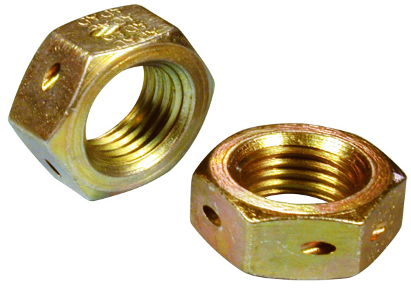 DRILLED HEX NUT RH 1/4-28 UNJF-3B NAS509-4 / MFR Model# 04327-1