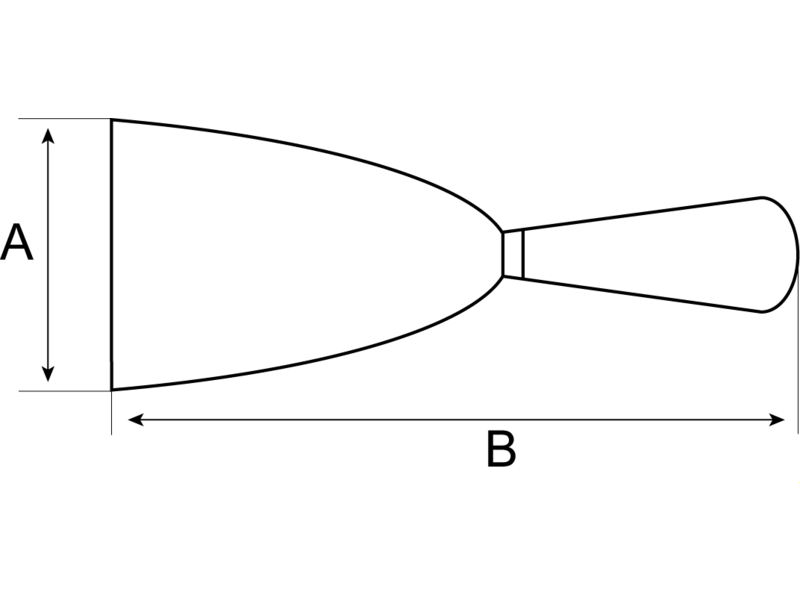 UNIVERSALSKRAPE MED 50MM KARBONSTÅL BLAD Type 2150 med tokomponents håndtak 