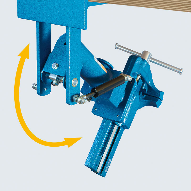 BENKFESTE SAMMENLEGGBART 140MM For 140mm Skrustikke. Brockhaus-Heuer 