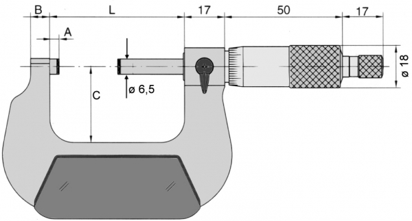 MIKROMETER 0-25MM DIN 863 0,01MM Vogel Germany 