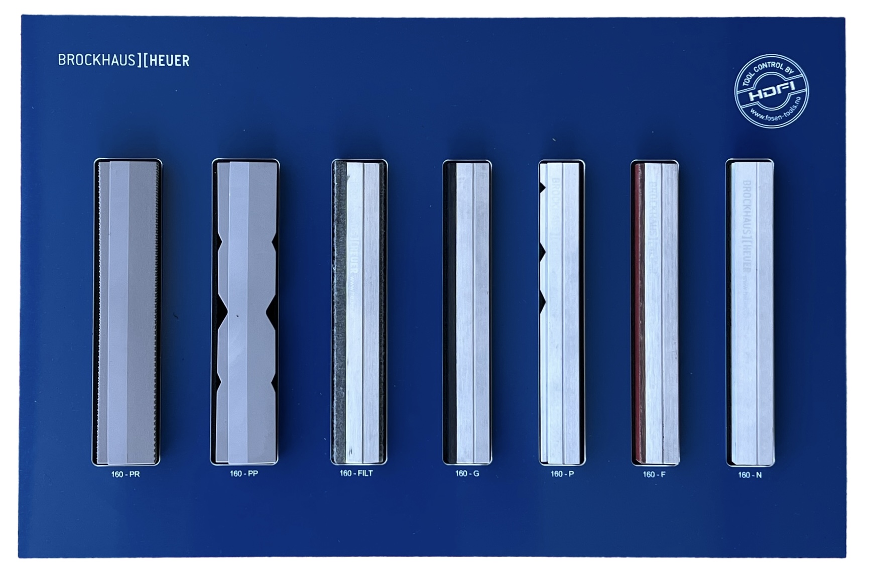 BAKKER FOR SKRUSTIKKE SETT 7 PAR 160MM Type P, G, F, N, Fi, PR, PP - Brockhaus