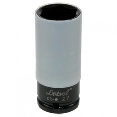 KRAFTPIPE HJUL 1/2&quot; 27MM Sort lang m/nylonhylse tynnvegg KC Tools