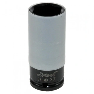 KRAFTPIPE HJUL 1/2" 27MM Sort lang m/nylonhylse tynnvegg KC Tools 