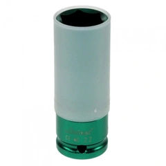 KRAFTPIPE HJUL 1/2&quot; 22MM Gr&#248;nn lang m/nylonhylse KC Tools