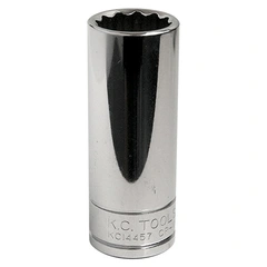PIPE LANG 3/8&quot; TOLVK 12MM Forniklet, forkrommet, polert KC Tools