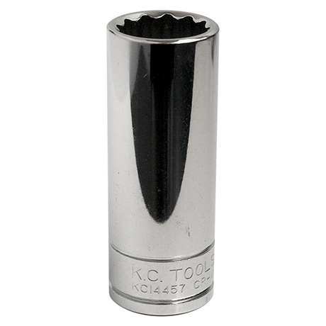PIPE LANG 3/8&quot; TOLVK 8MM Forniklet, forkrommet, polert KC Tools