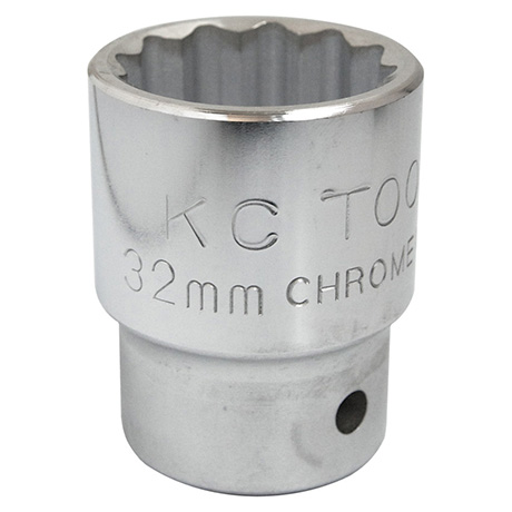 PIPE KORT 3/4&quot; DR. TOLVK. 2&quot; Krommet og polert - KC Tools
