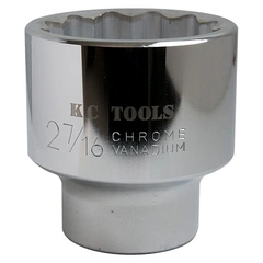 PIPE KORT 1" DR. TOLVK. 3-1/8" Krommet og polert - KC Tools