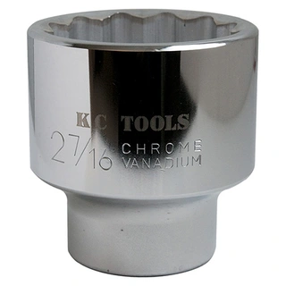 PIPE KORT 1" DR. TOLVK. 58MM Krommet og polert - KC Tools 