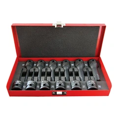 KRAFTPIPESETT TORX 1/2&quot; DR. 12 Stk Tx10 - Tx70  KC Tools