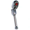 SKRALLE 1/4&quot; DR. 72T LEDDET NH15 H/V- gange m/ utl&#248;serknapp - KC Tools