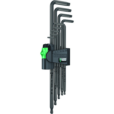 N&#216;KKELSETT TORX 9 STK XL L-n&#248;kler Lang 967/9 TX Xl 1 Wera