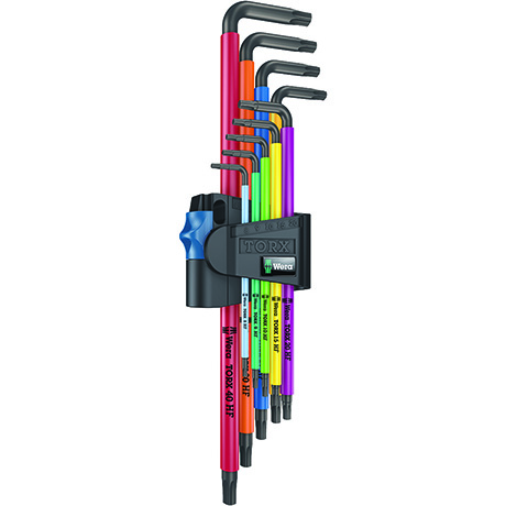 N&#216;KKELSETT TORX 9 STK XL HF MC L-n&#248;kler 967/9 Tx Wera