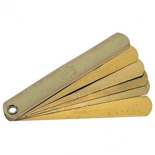 BLADF&#216;LER 6 BLAD MESSING Tommer og millimeter KC Tools