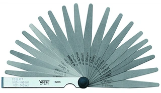 BLADF&#216;LER 32 BLAD KONISK TOMMER OG MM 0,003-1,00mm/0012-.040&quot; L=100mm Vogel