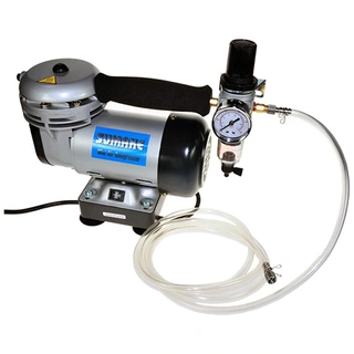 KOMPRESSOR MINI 1/6HK SILENT MEMB. 1/8&quot; Uttak Maks 60Psi 65Db Sumake