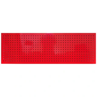 VERKTØYTAVLE RØD 1525X500X20MM Perforert og pulverlakkert stål KC Tools 