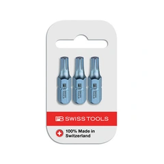 BITS 1/4&quot; TX20 L=25MM 3PK Din 3126 PB Swiss