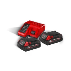 BATTERISETT M18 NRG-202 2stk batteri og lader - Milwaukee