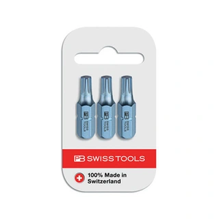 BITS 1/4&quot; Torx  L=25MM 3PK Din 3126 PB Swiss