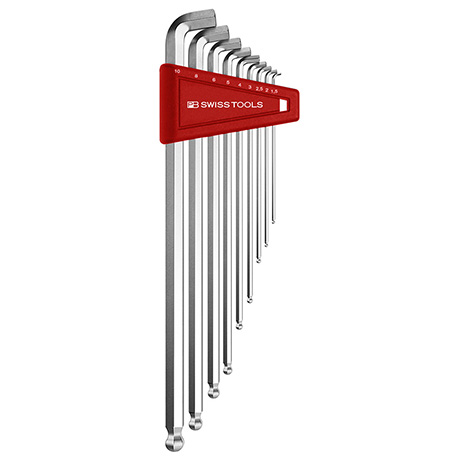 SEKSKANTN&#216;KKEL SETT 100&#176; 9STK 1,5-10MM L-N&#248;kler Kule Og Holder PB Swiss