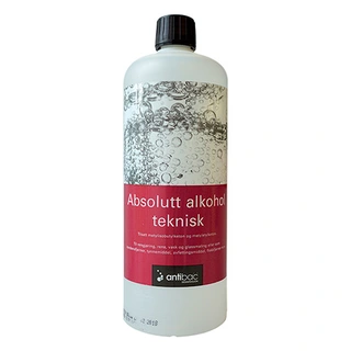 ABSOLUTT ALKOHOL TEKNISK 1L ANTIBAC M/Mibk Og Mek 99,9%