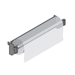 PAPIRHOLDER LISTA CADDY Mask &#216;110Mm L=360Mm Sort