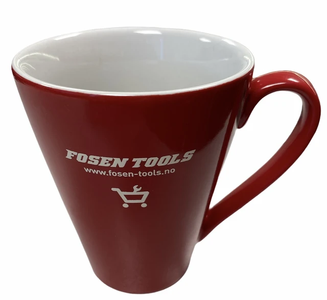 LOGOKRUS FOSEN TOOLS KOPP Kaffekopp, Rød/Hvit Kaffe - FTC 