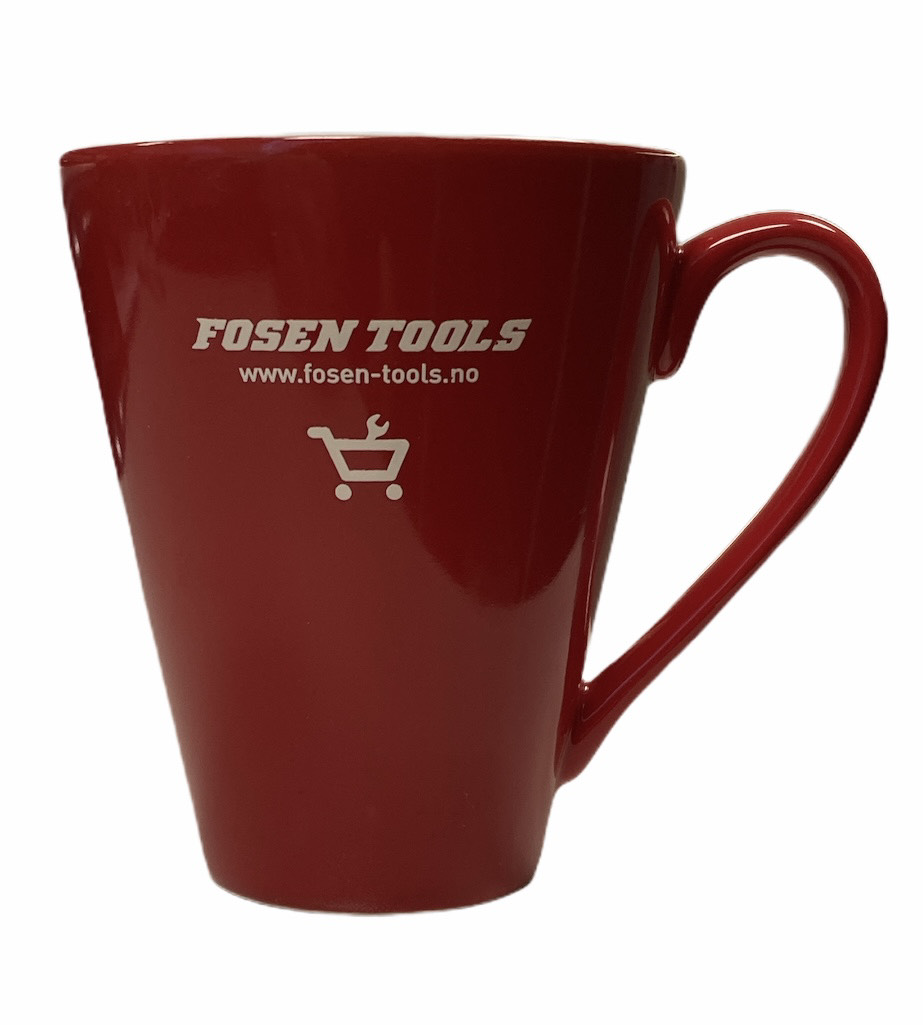LOGOKRUS FOSEN TOOLS KOPP Kaffekopp, Rød/Hvit Kaffe - FTC 