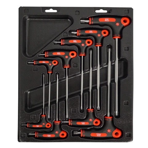 SKRUTREKKERSETT UNBRAKO T-HÅNDTAK AF 1/16 - 3/8". Aok KC Tools