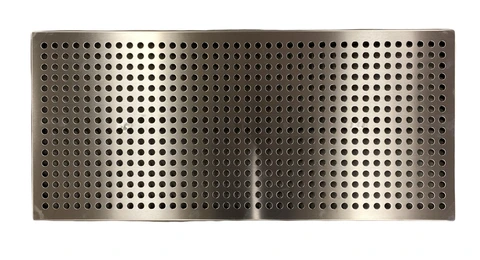 HYLLE RUSTFRI B993 X D446 x 28MM F. SKAP For skap 111086, Perforering &#216;15mm, FTC