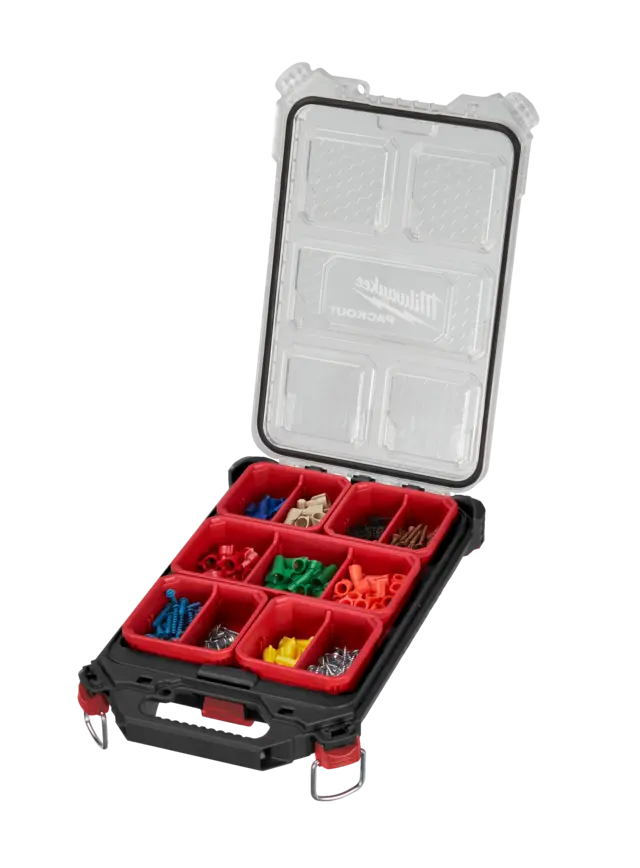 TILBEHØRSKOFFERT SLIM KOMPAKT PACKOUT™ Milwaukee tilbehør 