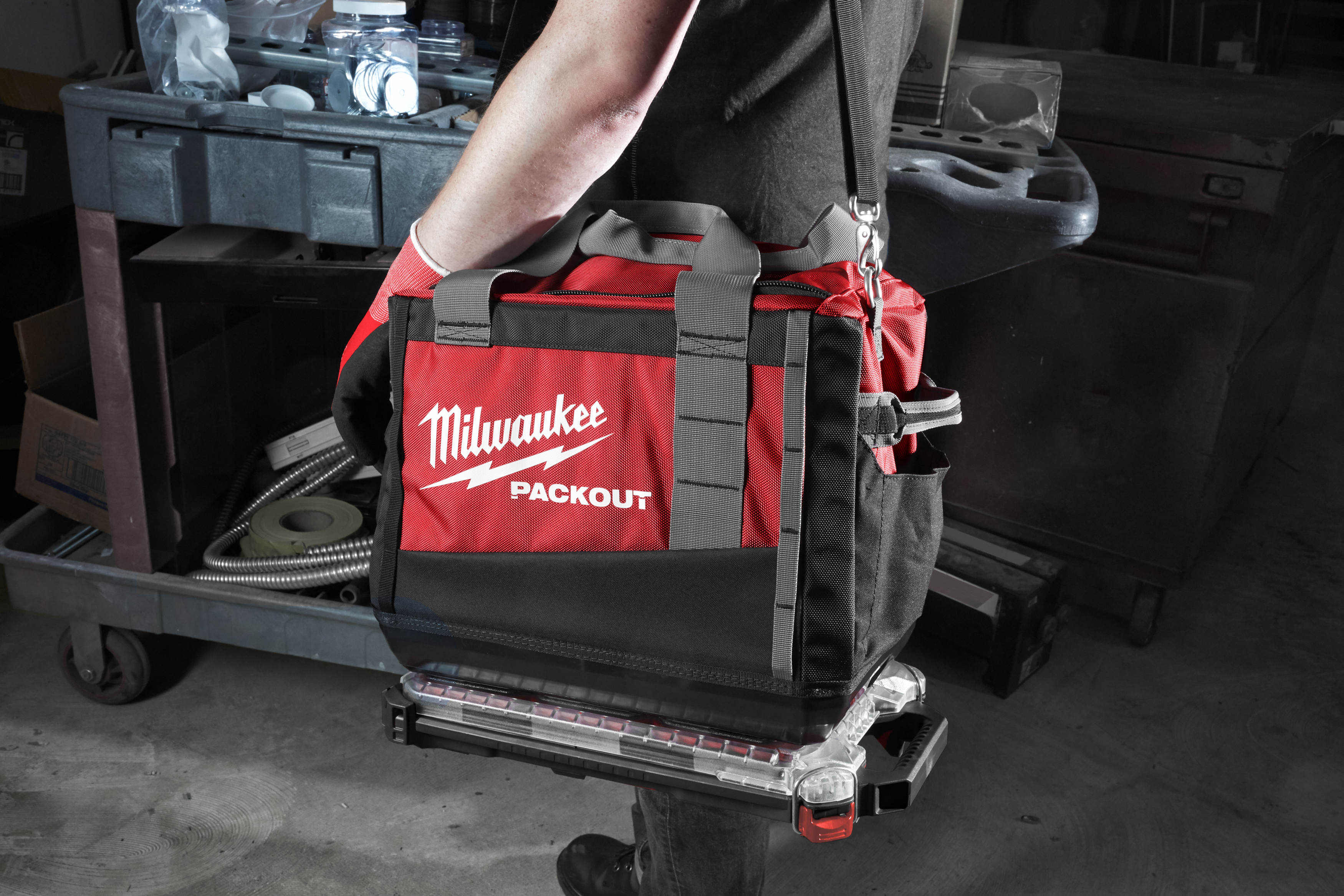 TILBEHØRSKOFFERT SLIM KOMPAKT PACKOUT™ Milwaukee tilbehør 