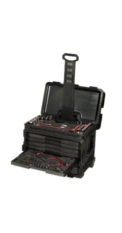 KOFFERT ALL-WEATHER SORT MOBIL Med lokk og 4 stk skuffer - Snapon