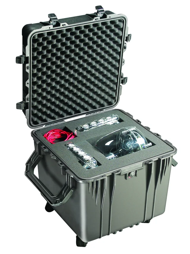 KASSE PELI CUBE 0350 SORT M/SKUM Innv. mål: 508x508x508 mm Peli 