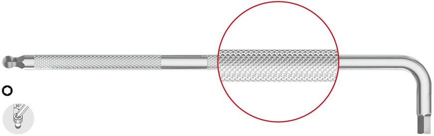 SEKSKANTNØKKEL M/KULE - 5MM PB Swiss Tools - PB 3212.L 5 
