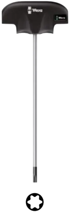 T-HÅNDTAK TORX TX25 X 350MM Wera - 467 Holdefunksjon