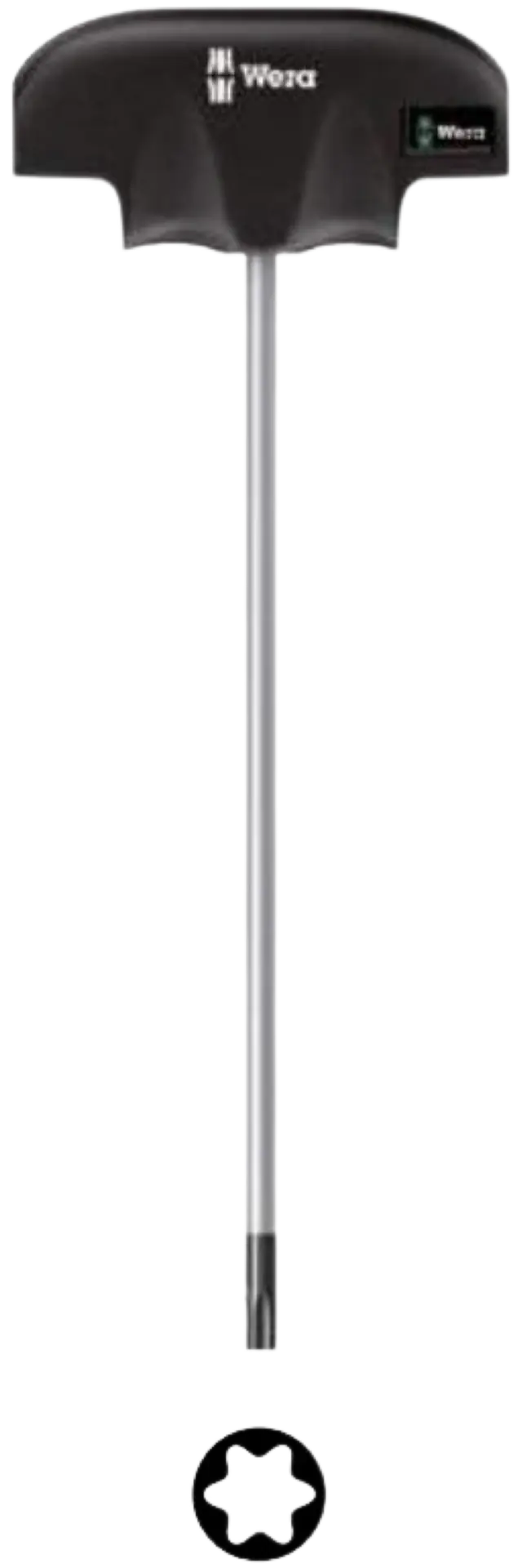T-HÅNDTAK TORX TX27 X 350MM Wera - 467 Holdefunksjon 