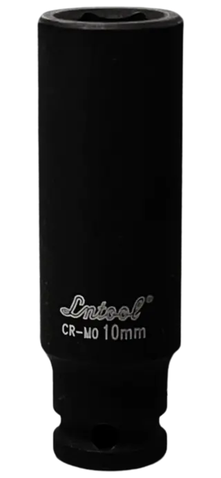 KRAFTPIPE 1/4&quot; DR. LANG - METRISK Sekskant 50mm lengde - KC Tools