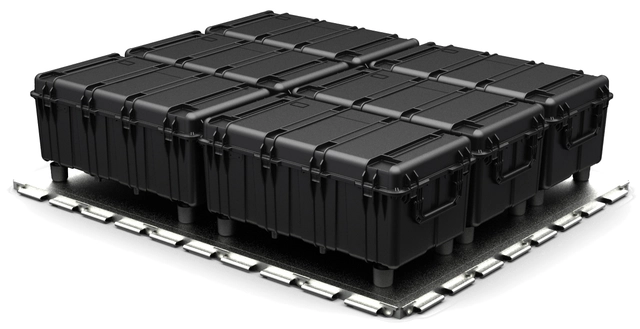 KASSE PELI 0550 U/SKUM, SORT Innv mål: 1208X611X449 mm - Peli 