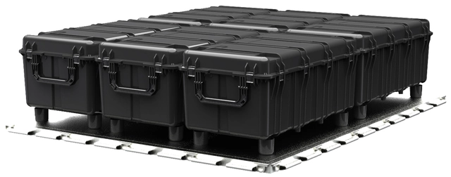 KASSE PELI 0550 U/SKUM, SORT Innv mål: 1208X611X449 mm - Peli 