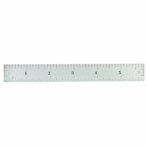 LINJAL STÅL TOMMEMÅLING  6" LENGDE C604RE-6 - Starrett 